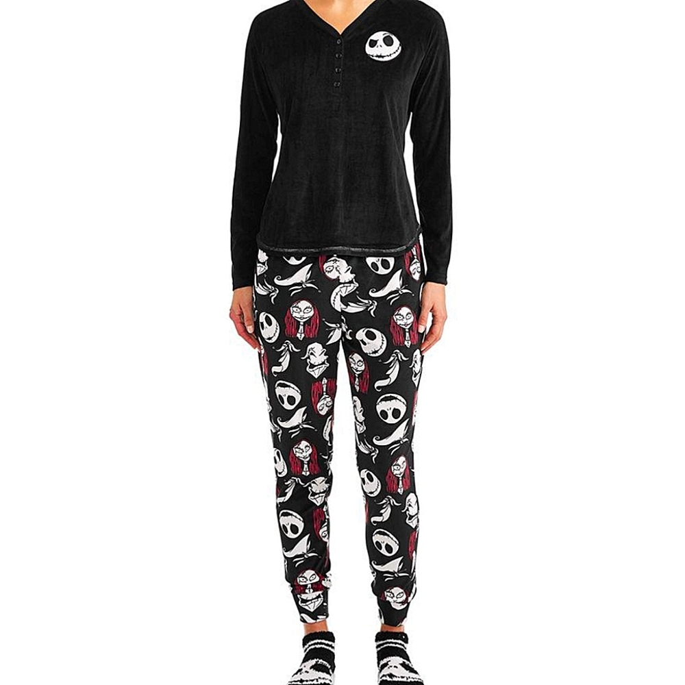 Rare Nwt med DISNEY TIM BURTON'S NIGHTMARE BEFORE CHRISTMAS Ladies SLEEP 3pc set